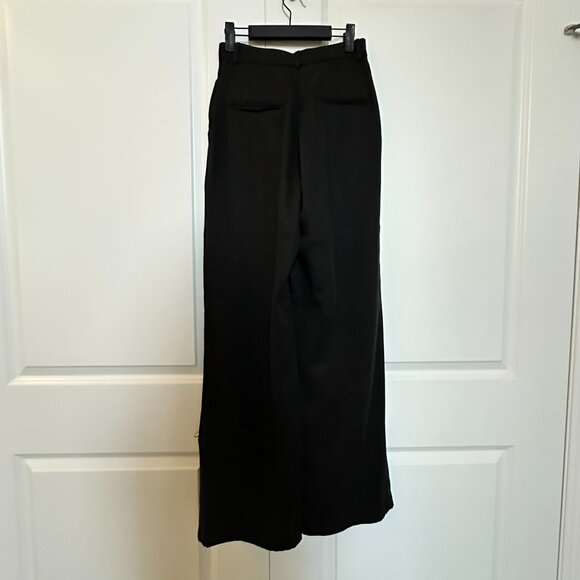 Reformation Mason Wide Leg Pants, Black, Size 4 - Picture 5 of 7